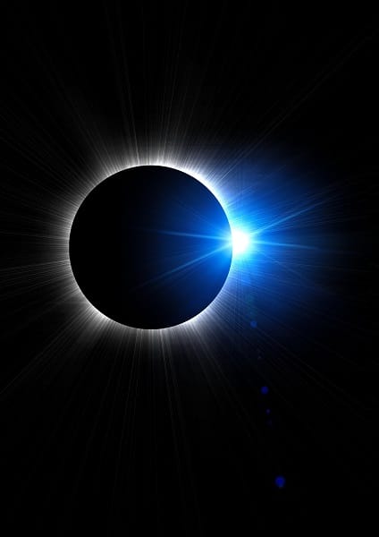 Solar Eclipse Diamond Ring